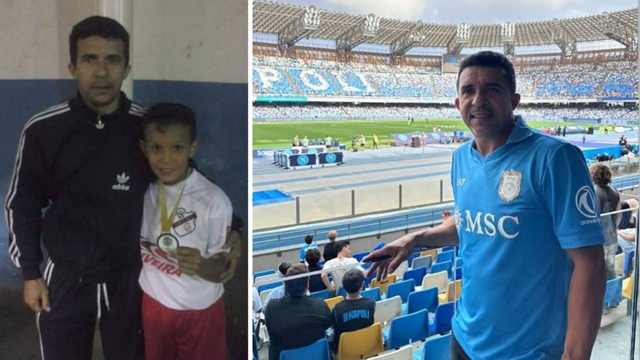 Como-Napoli, papà Giovane ieri sugli spalti: "Il titolo più grande della mia vita" | FOTO