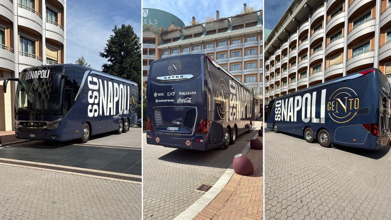 A Milano spunta il nuovo pullman SSC Napoli per il centenario | VIDEO