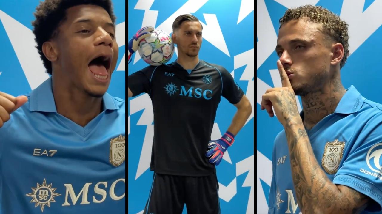 Aura SSC Napoli: tutto pronto per le notti di Champions League, alcune immagini dello shooting | VIDEO