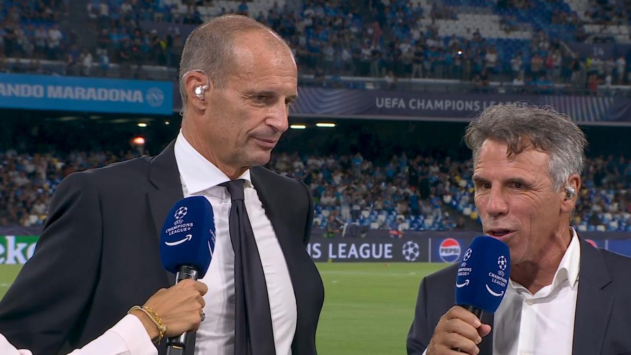 Allegri a Prime: "Bisogna sbagliare il meno possibile, gli errori si pagano! Vogliamo iniziare bene in Champions, speriamo in una bella partita"