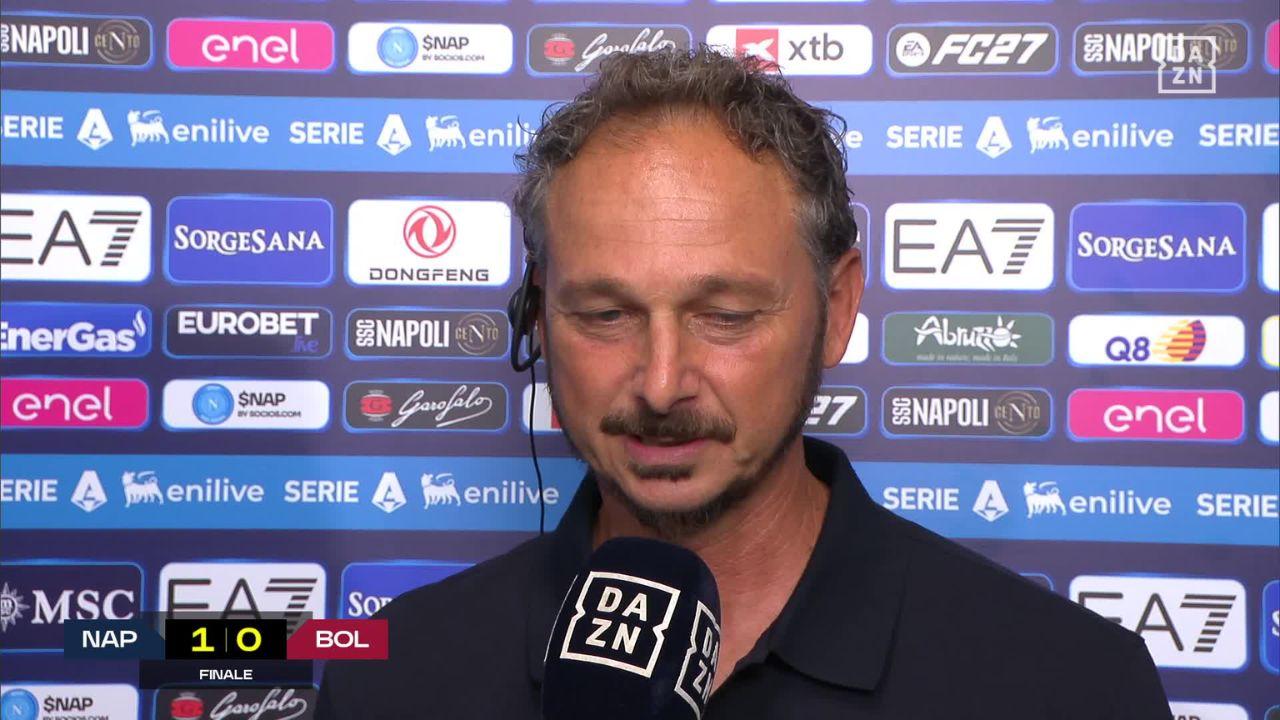 Tarozzi a DAZN: "Merito a noi perché il Napoli ha fatto fatica a trovare il gol! Piccoli ha pagato tanto contro i difensori azzurri"