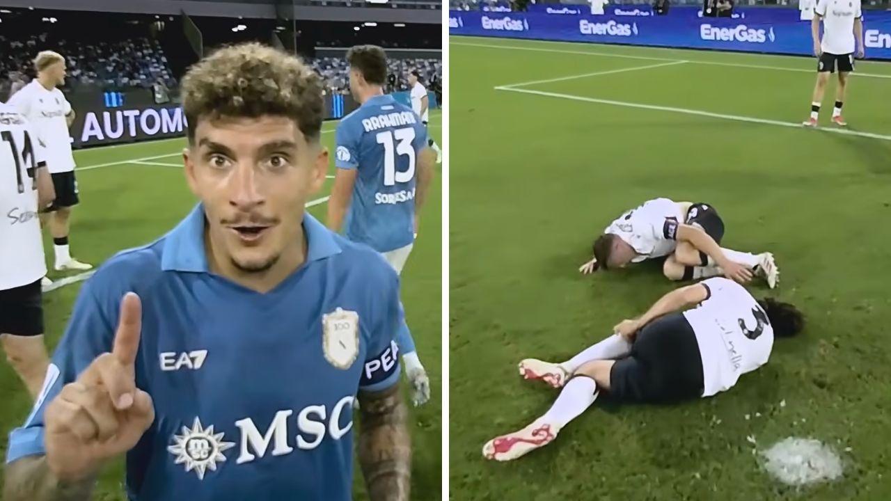 "Restano in campo!". Retroscena Napoli-Bologna: colloquio in campo tra Di Lorenzo e l'arbitro Bonacina