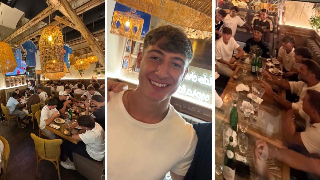 Cena in città per la Primavera Napoli: la squadra insieme in pizzeria, c'è anche mister Nocerino | FOTO
