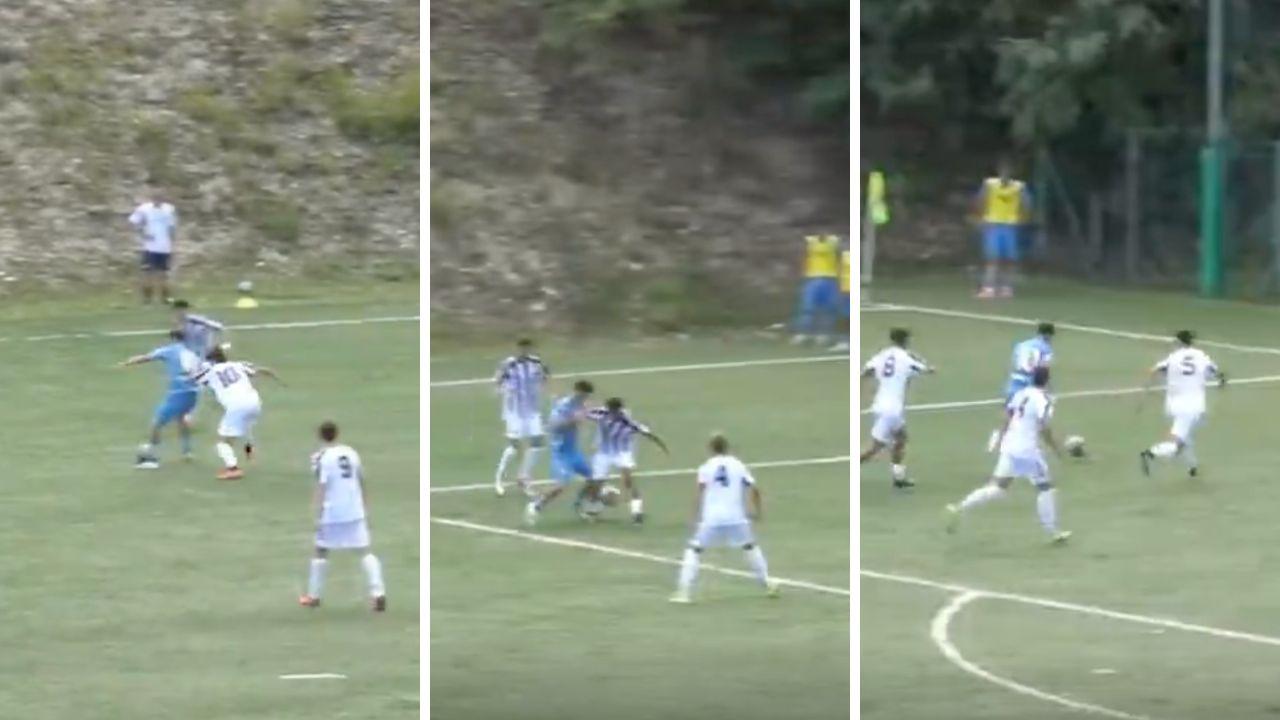 Napoli Primavera, grandissima giocata di Baridò! Scarta da solo cinque difensori | VIDEO