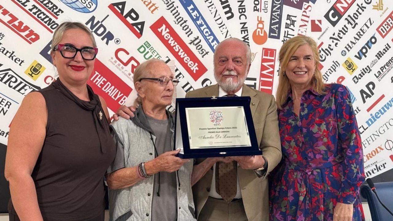 De Laurentiis premiato a Roma dall'Associazione della Stampa Estera in Italia, c'entra la SSC Napoli