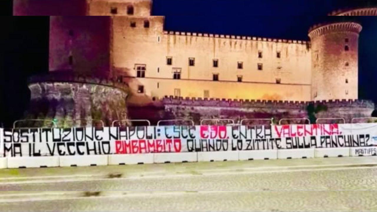 Ultras Napoli, nuovo striscione contro De Laurentiis: "Quando lo zittite?" | FOTO