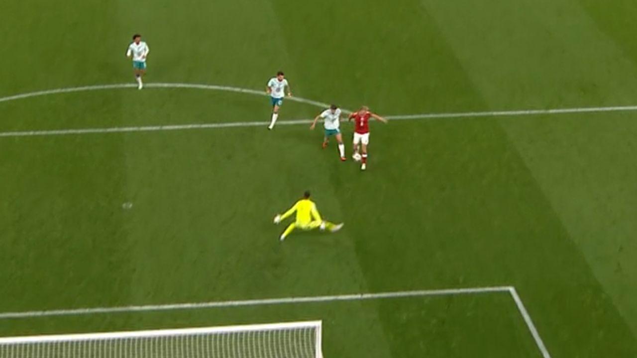 Danimarca-Portogallo, ennesimo gol di Hojlund in Nazionale con uno splendido pallonetto