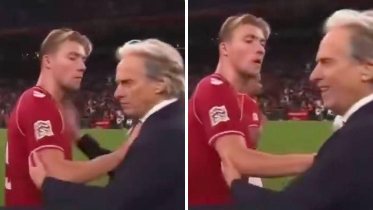 Hojlund a muso duro con Jorge Jesus! Tensione al termine di Danimarca-Portogallo