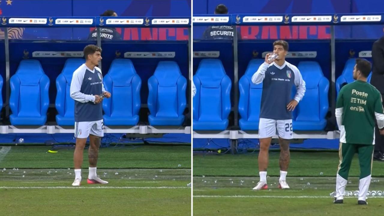 Di Lorenzo resta in panchina in Francia-Italia: avete visto cosa ha fatto a fine partita? | FOTO