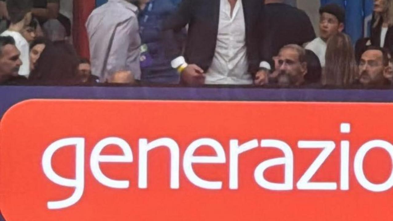 Marco Landucci all'ALCOTT Arena per vedere il Napoli Basket | FOTO CN24