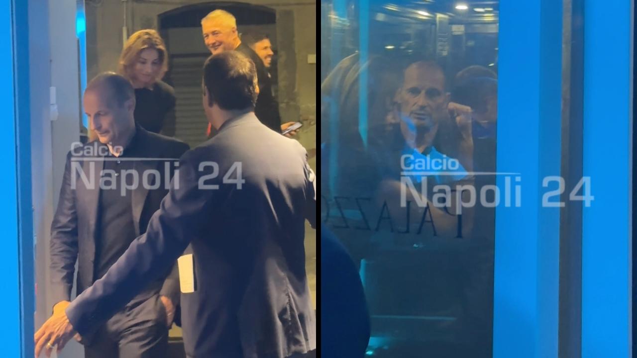 SSC Napoli, Max Allegri si gode la serata e la cena a Posillipo: ecco dove | VIDEO