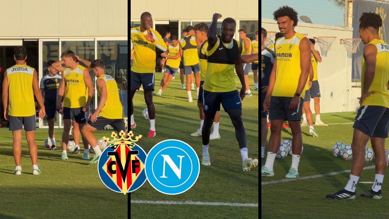 Rifinitura Villarreal pre-Napoli: spunta anche Nicolas Pépé! Guardate che risate durante il torello | VIDEO