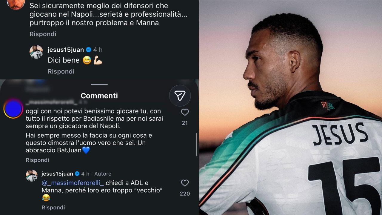 Juan Jesus si toglie i sassolini dalle scarpe: "Per ADL e Manna ero troppo vecchio!"