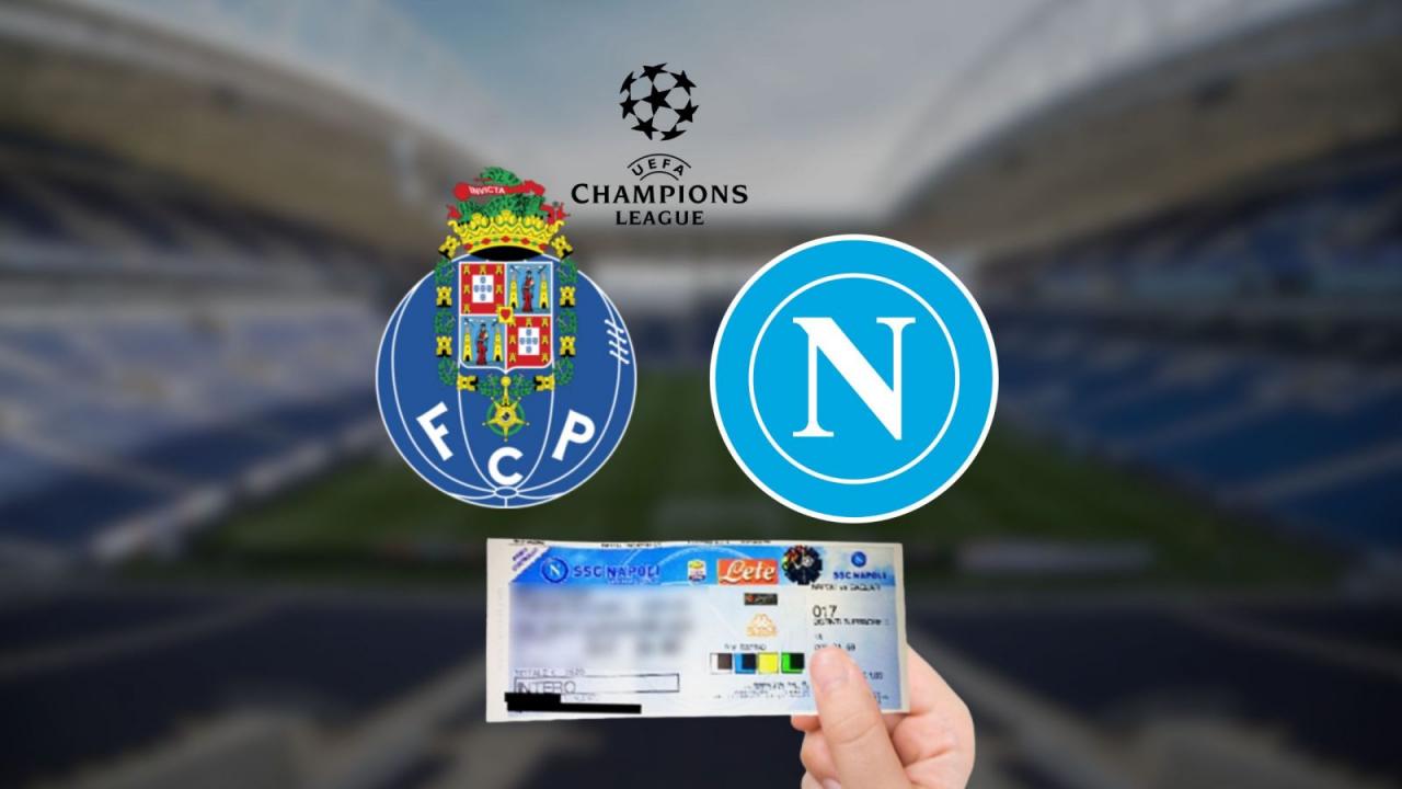 Biglietti Porto-Napoli Champions League: settore ospiti in vendita, il prezzo