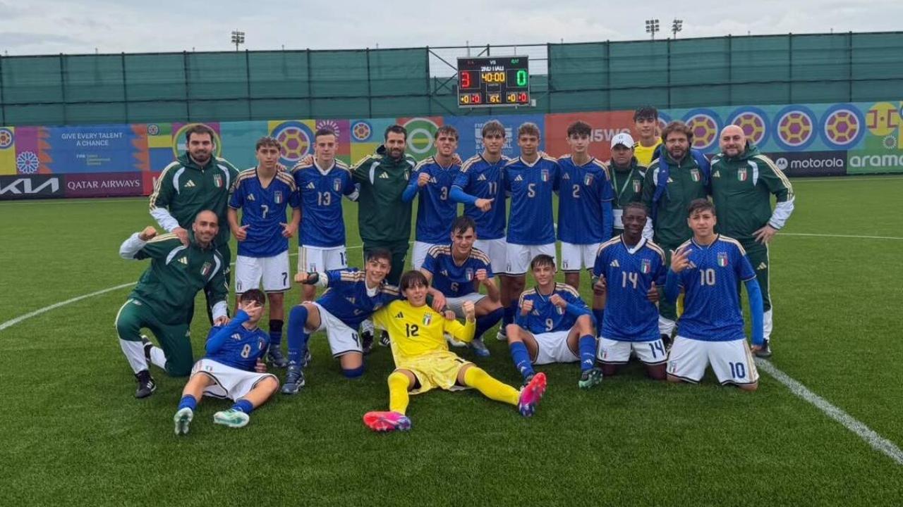 Mondiale U15, Italia-Qatar 3-0: gol e assist per Tambaro del Napoli