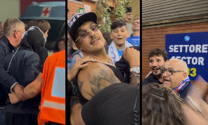Geolier, Liberato e Stefano De Martino alla festa scudetto: guardate la reazione | VIDEO