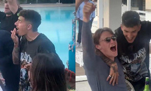 Festa scudetto a bordo piscina! Giocatori in delirio, cantano e ballano fino all'alba | VIDEO