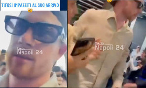 De Bruyne a Napoli, i tifosi lo inseguono fin dentro il suo hotel | VIDEO