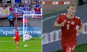 Grecia-Danimarca 0-3, Hojlund segna il tris con un'azione rocambolesca! | VIDEO