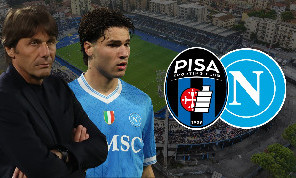 Pisa-Napoli, sorpresa Conte: tridente inedito dal 1' e chance per Vergara!