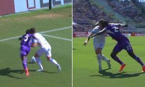 Moviola Fiorentina-Napoli, contatto Rrahmani-Njie: l'analisi di Marelli a DAZN