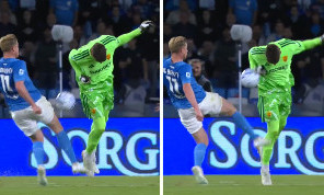 Moviola Napoli-Roma, Gollini tocca con il braccio fuori area? L'analisi di Marelli a DAZN | FOTO