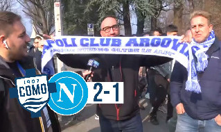 Como-Napoli 1-2, che sconfitta! Guardate la reazione dei napoletani in trasferta | VIDEO