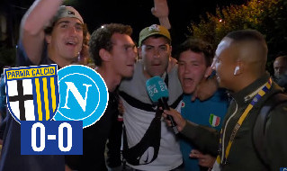 Parma-Napoli 0-0, guardate la reazione dei tifosi napoletani al Tardini | VIDEO