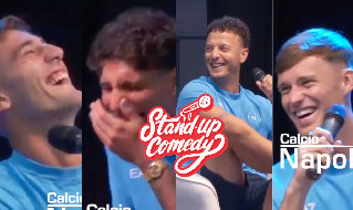 SSC Napoli versione stand-up comedy! Beukema, Lucca, Rrahmani e Marianucci: che risate! | VIDEO