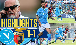 Highlights Napoli-Casertana 1-1: gol di Politano e sintesi dell'amichevole a Castel di Sangro | VIDEO