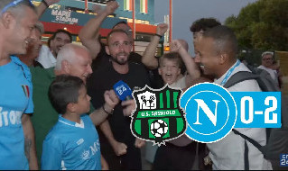 Sassuolo-Napoli 0-2, guardate la reazione dei napoletani in trasferta | VIDEO