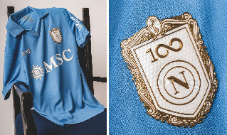 UFFICIALE - Ecco la nuova maglia SSC Napoli per il centenario! SarÃ  in vendita da oggi, tutti i dettagli