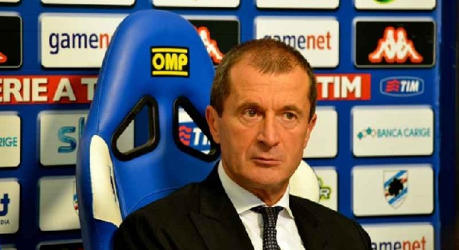 Samp, Osti: A Napoli vogliono ancora Soriano? Guardo in casa mia, vogliamo prolungargli il contratto