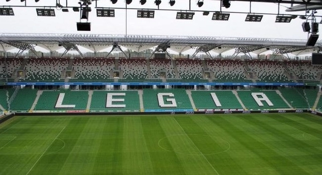 <i>Kiss Kiss</i> - Legia Varsavia, in trasferta circa 400 tifosi azzurri