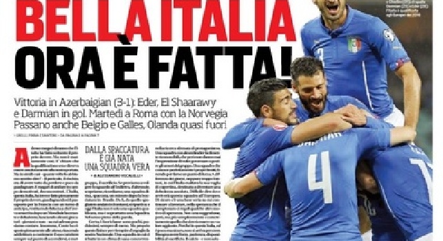 FOTO - La prima pagina del Corriere dello Sport: Napoli, Insigne corre verso la Fiorentina