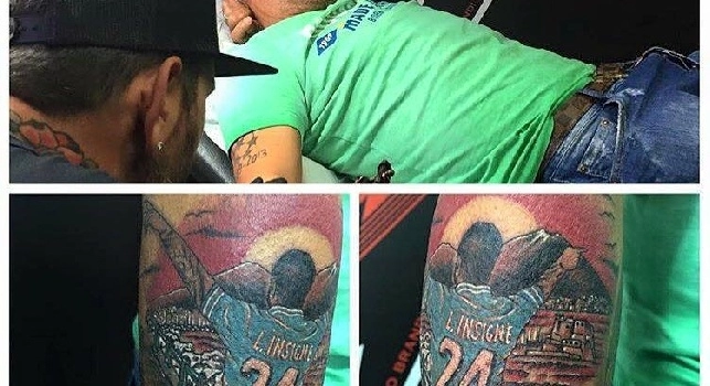 FOTO - Il tatuaggio meraviglioso del padre di Insigne in memoria della doppietta che ha zittito San Siro