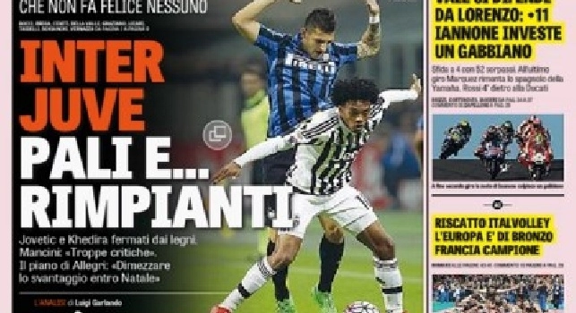 FOTO - La prima pagina della Gazzetta dello Sport titola: “Show e...Higuain