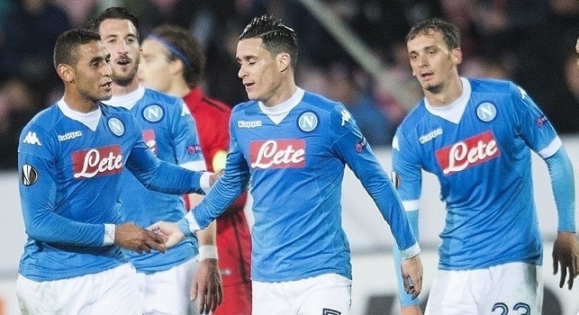Midtjylland-Napoli, le pagelle: <i>golazo</i> Gabbiadini! Callejon <i>ingiocabile</i>, che piede Koulibaly! Sarri, la qualificazione non è una...bestemmia