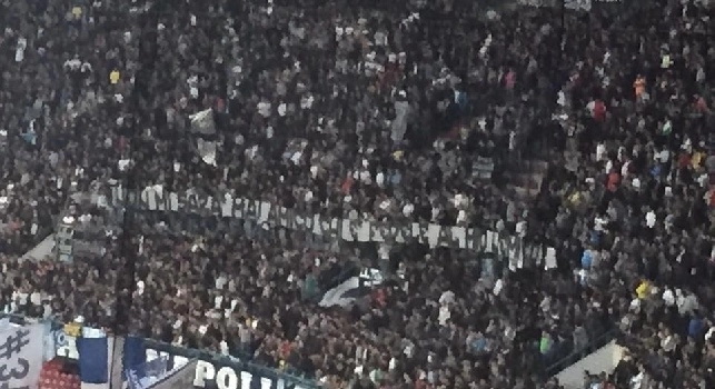 FOTO - Un'amicizia poco gradita dalla Curva A: striscione diretto ad una tifoseria del sud