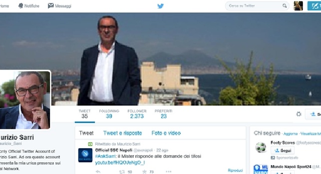 L'agente di Sarri sbotta: Un fake mal riuscito, non ha profili social!