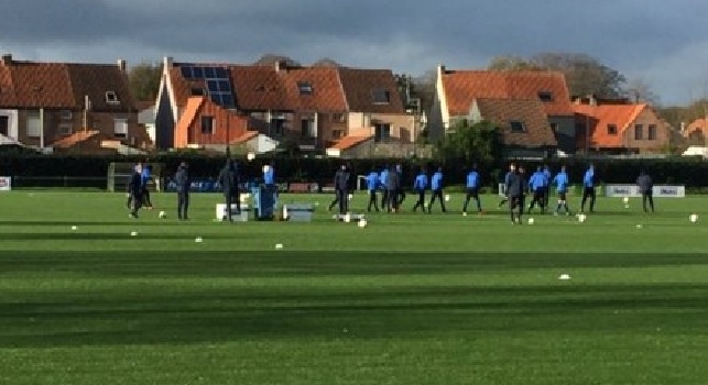 FOTO - Club Brugge, iniziato l'allenamento di rifinitura in vista del Napoli