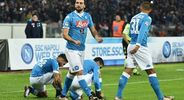 SSC Napoli, il commento: Higuain Principe azzurro, i Guerrieri di Sarri ribaltano la geografia italiana!