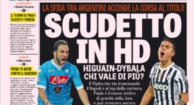 FOTO - La prima pagina della Gazzetta dello Sport: Scudetto in hd