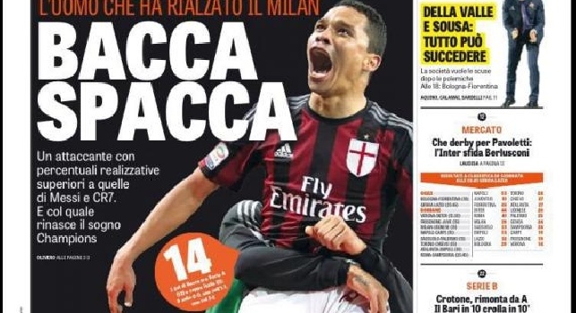 FOTO - La Gazzetta dello Sport in prima pagina: Altro primato per Sarri, Napoli Rione Sanità!