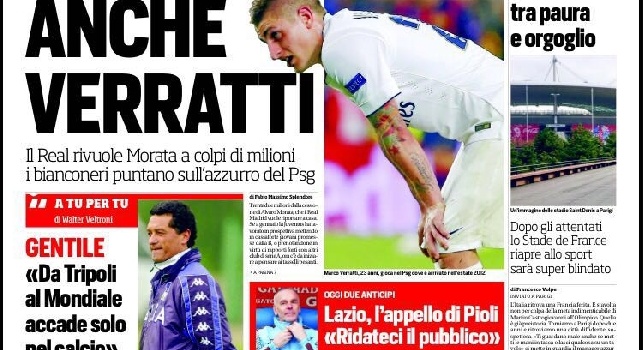 FOTO - Il Corriere dello Sport esalta un azzurro: Insigne è il migliore d'Europa