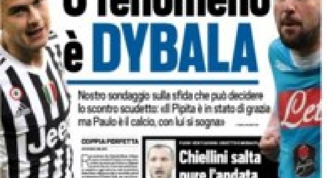 FOTO - La prima pagina di Tuttosport:  'O fenomeno è Dybala