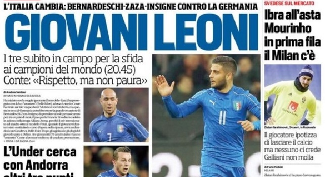 FOTO - La prima pagina del 'Corriere dello Sport' - Careca: <i>Scudetto? Si può</i>