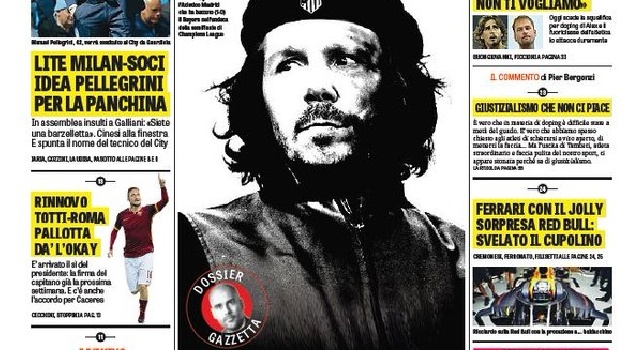 FOTO - La prima pagina della Gazzetta dello Sport: Rinnovo Totti-Roma, Pallotta dà l'ok