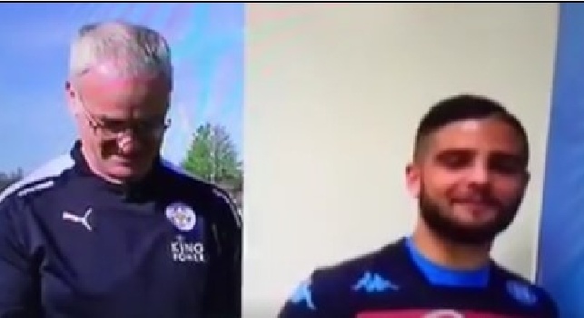 VIDEO Striscia la Notizia - Insigne fa i complimenti a Ranieri per il miracolo Leicester