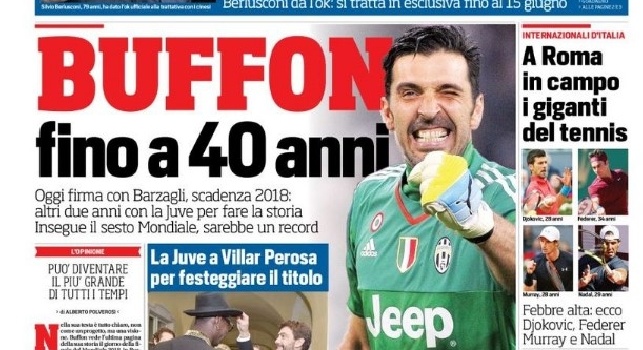 FOTO - La prima pagina del 'Corriere dello Sport': Napoli su Lapadula, lo vuole anche Ranieri